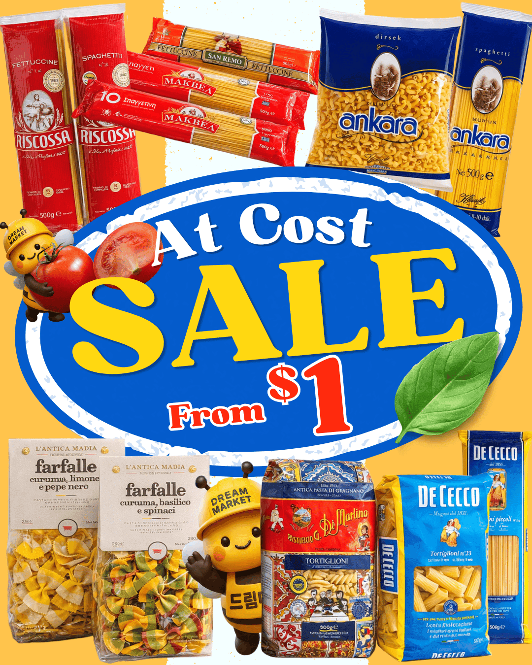 🍝 Pasta Sale at Cost ✨