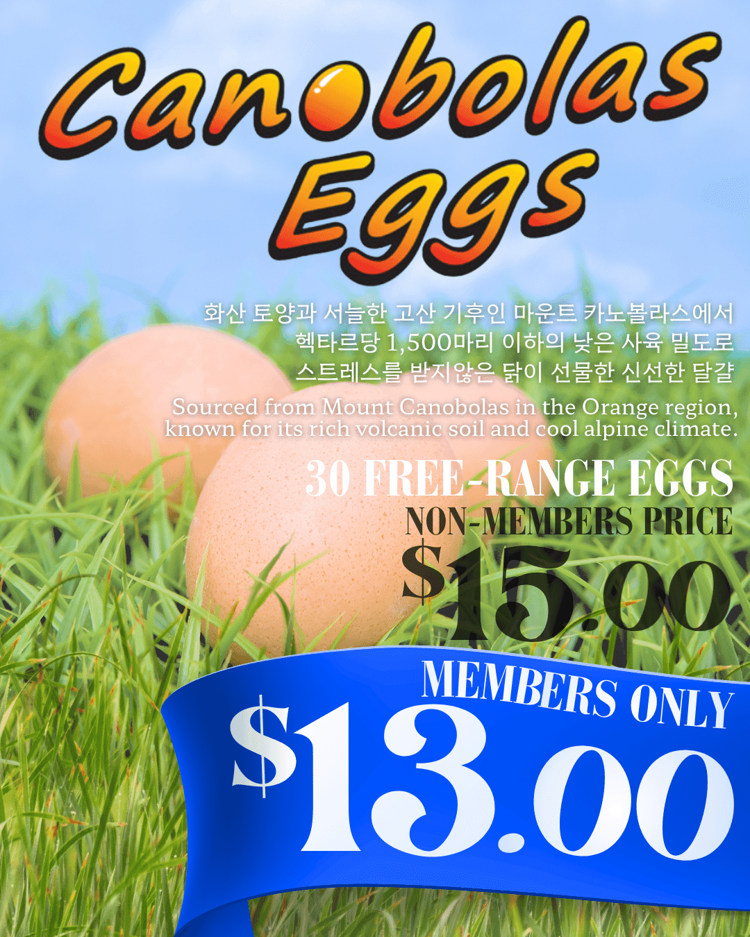 Canobolas Free-Range Eggs 30 Pack 🥚🐝