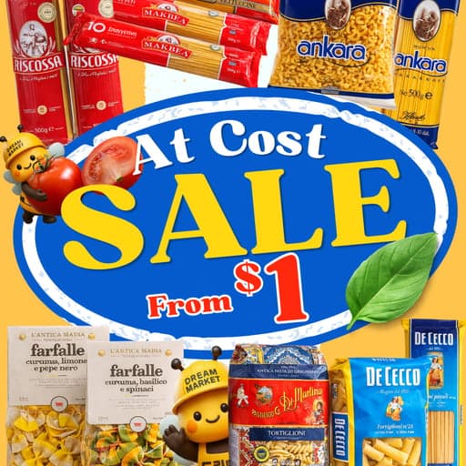 🍝 Pasta Sale at Cost ✨