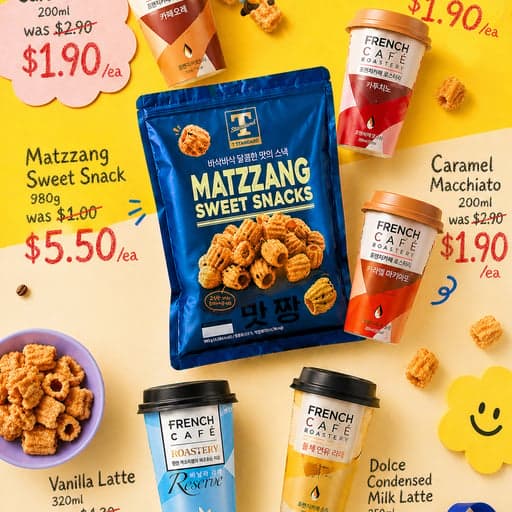🐝Sweet snack&Coffee from $1.90❣️