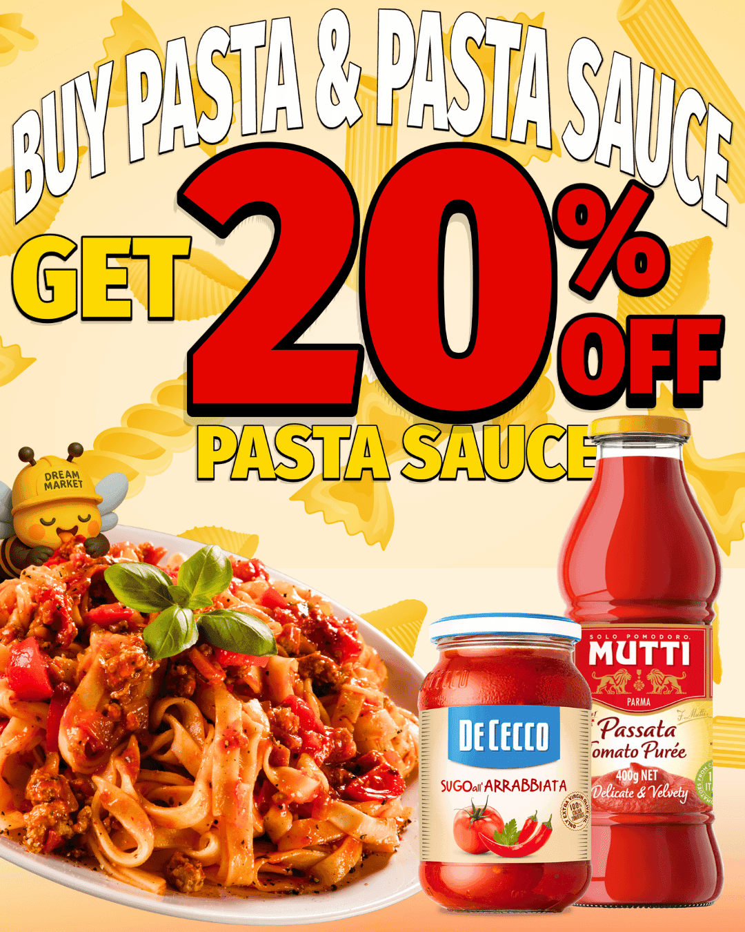 ✨Get 20% off pasta sauce❗️